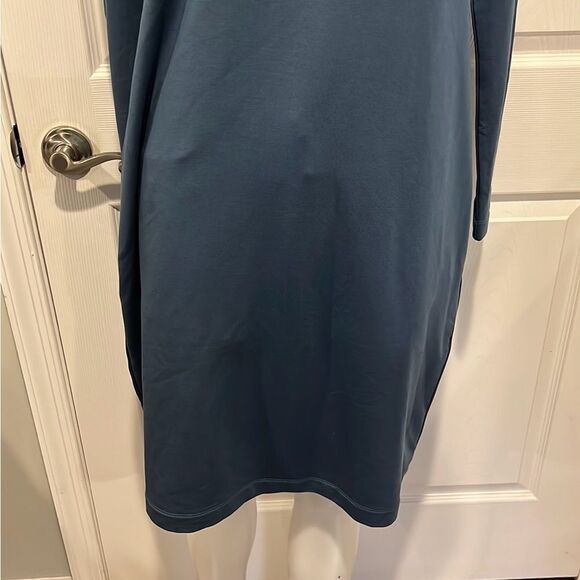 COS midi elastic waist dress in blue size Medium - Picture 6 of 10